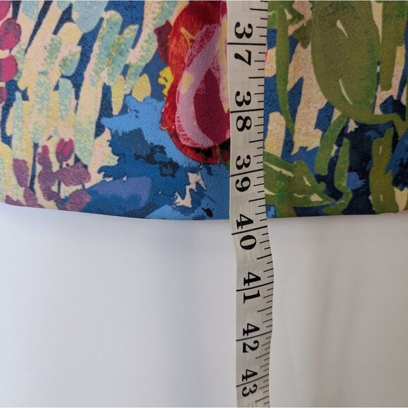 NWT Belle Badgley Mischka Women's Size 12 Royal Multi Halter Dress Floral Print - Picture 15 of 15